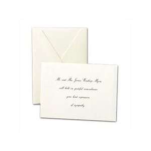   White Personalized Sympathy Acknowledgement Cards