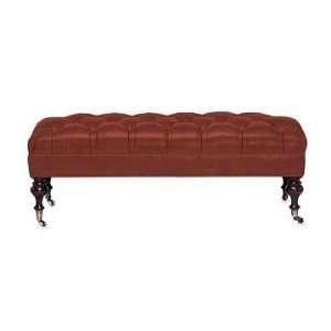   Leg with Tufted Top, Tuscan Leather, Wildberry, Welted