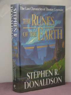 1st, signed by the author, The Runes of the Earth by Stephen R 