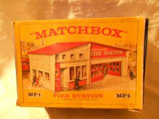 MATCHBOX MF 1 FIRE STATION   1963   BOXED   RED ROOF