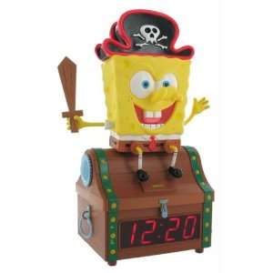    Nickelodeon SpongeBob Treasure Chest Clock Radio Electronics