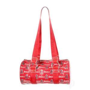  MLB Los Angeles Angels Lacquered Canvas Tube Bag Sports 