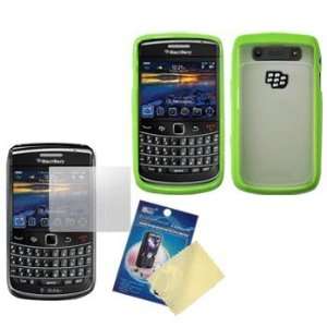  Case / Skin / Cover (Green + Clear) & LCD Screen Guard / Protector 