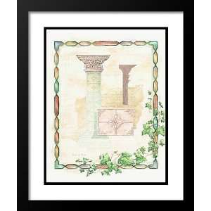  Anita S Bice Framed and Double Matted 25x29 Architectural 