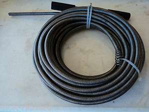 50 Sewer Hollow Drain Cleaning Cable W/Bulb Spring End and 