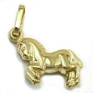  PENDANT, SMALL HORSE, 9K GOLD, NEW DE NO Jewelry