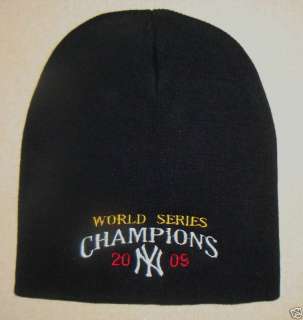 New York Yankees 2009 World Series Beanie hat Black  