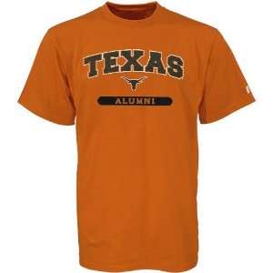  Russell Texas Longhorns Focal Orange Alumni T shirt 