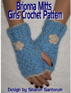   Deanna Mitts Fingerless Mitten Crochet Pattern by 