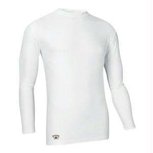 Tight Fit Compression Long Sleeve Tee, XX Large, White 