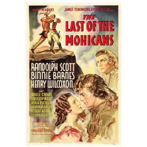  The Last of the Mohicans (1936) 27 x 40 Movie Poster Style 