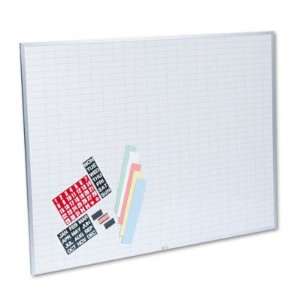  MAGNA VISUAL, INC. Magnetic Work/Plan Kit, 1 x 2 Grid 