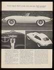 1963 Jaguar XKE XK E E type roadster & coupe car ad  