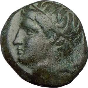 PHILIP II 359BC OLYMPIC GAMES Race Ancient Greek Coin LEFT HEAD APOLLO 