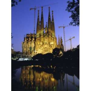  Gaudi Church Architecture, La Sagrada Familia Cathedral at 