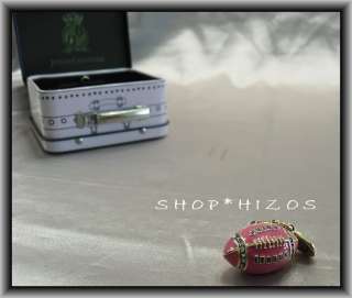   JUICY COUTURE LIMITED EDITION 2011 PINK PAVE FOOTBALL CHARM NIB  