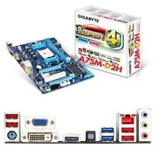  Quality GA A75M D2H Motherboard By Gigabyte Technology 