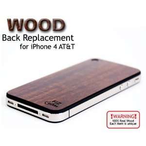 iPhone 4 Wood Back Replacement Teak Cell Phones 