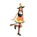 Product Image. Title Candy Corn Witch Child Costume Size Small
