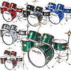 NEW 5 PIECE COMPLETE DRUM SET CYMBAL STOOL GREEN items in KK Music 