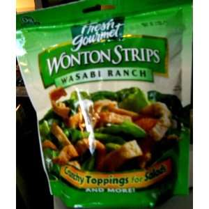 Fresh Gourmet Wonton Strips  Wasabi/Ranch Box of 9  