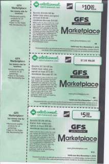 GFS Marketplace COUPONS 2012  