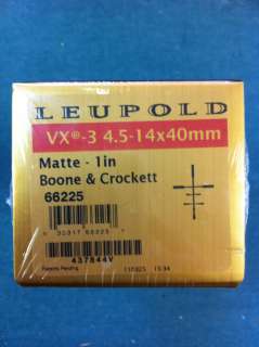 New Leupold Scope VX 3 4.5 14x40mm Matte B & C   66225 030317662158 
