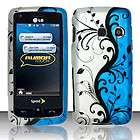 SnapOn Hard Cover Case 4 LG RUMOR TOUCH LN510 Vine Blue