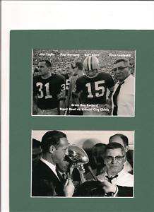 GREEN BAY PACKERS SUPER BOWL ONE MATTED GAME PHOTOS #6  