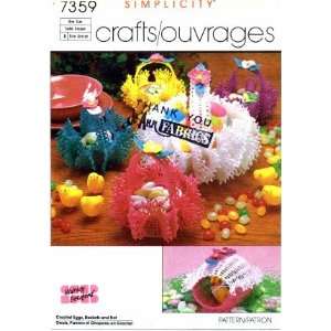   Shirley Botsford Crochet Eggs Baskets Hat Arts, Crafts & Sewing
