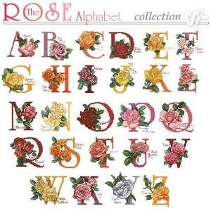  The Rose Alphabet Collection Embroidery Designs on CD from 
