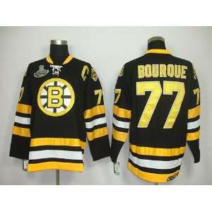  Bourque #77 NHL Boston Bruins Black Hockey Jersey Sz54 