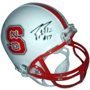     North Carolina NC State Wolfpack   Autographed NFL Mini Helmets