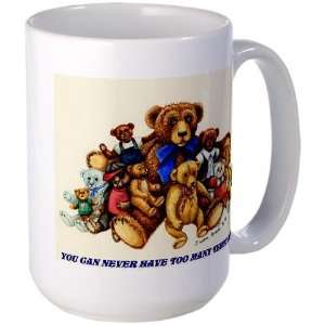  TEDDY BEAR Group Hug Susan Brack RHand Family Large Mug by 