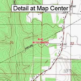  USGS Topographic Quadrangle Map   Bratt, Florida (Folded 