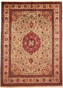Large Area Rugs Hand Knotted Persian Wool Tabriz 10 x13  