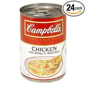 Campbells Red & White Chicken With White & Wild Rice, 10.5 Ounce Can 
