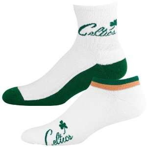Boston Celtics White Green Two Pack Socks  Sports 