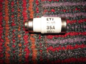 NEW GENUINE ETI gL/gG 35A 400V/250V FUSE, 2212003 01  