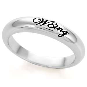   SH061 BNNH W8ing Engraved Purity Abstinence Promise Ring (4) Jewelry