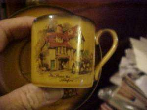 You are bidding on a DEMITASSE CUP & SAUCER bu CROWN DEVON. Has a 