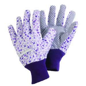  Ditzy Glove Lavender Cotton Gloves   Medium Patio, Lawn 