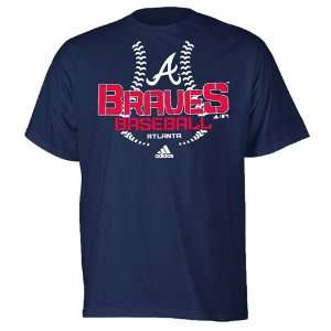   Atlanta Braves Youth MLB Swift Sweep T Shirt (Navy)