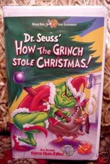 How the Grinch Stole Christmas CLAMSHELL Vhs Video LOSH 012569540934 