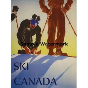  Canada North American Country Men Preparing for Skiing Ski Winter 