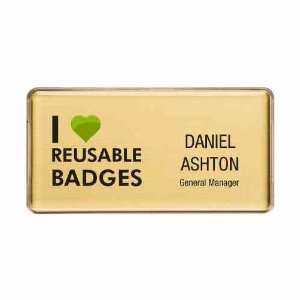  Mighty Badge, Reusable Name Badge Package   20 Badges 
