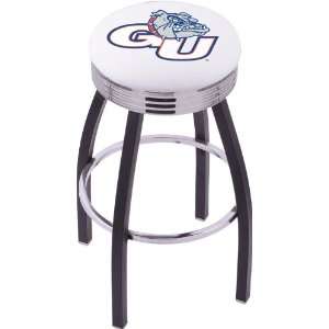 Gonzaga University Steel Stool with 2.5 Ribbed Ring Logo Seat and 
