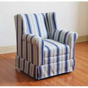  4D Concepts Boys Wingback with Blue Ticking