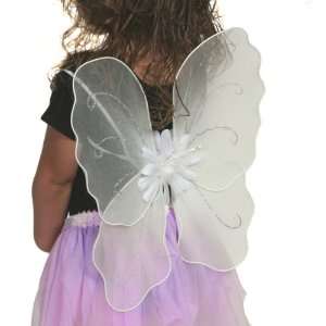  Fairy Wings White Girls Costume Dress Up Halloween Toys 