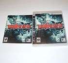 CASE ONLY (NO GAME) for WOLFENSTEIN W/booklet PS3